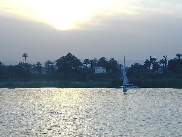Sunset On Nile, Egypt