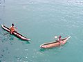 Malawian Children In Canoes, Malawi