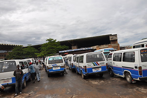 Mini Buses Waiting Outside The Main Markets For Bujumbura