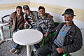 A Group Of Guys In A Cafe At The 3 Day Imilchil Marriage Festival And Souk