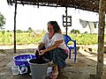 Peace Corps Volunteer Doing Her Laundry