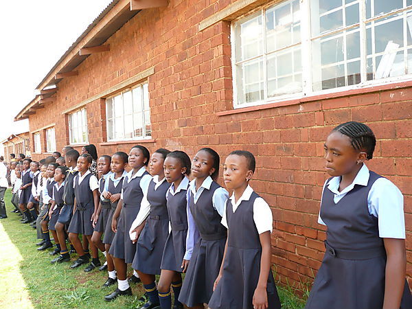 School Children At Megatong School In Soweto