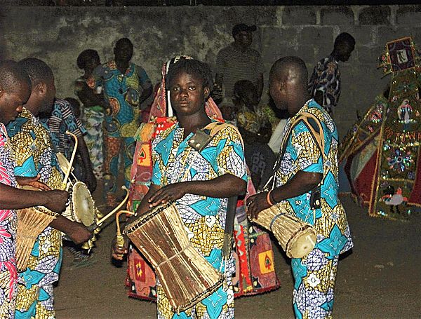 Egungun drummers, Togo
