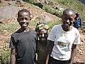 Girls In A Village Near Kirehe Finishing Laundry