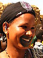 Peulh (fulani) Girl At Village Fiesta Near Djenné.