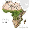 Africa relief map thumb