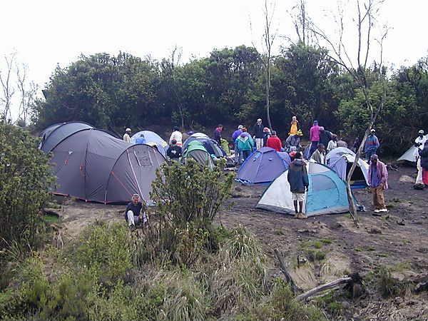 Machame Campsite,  Machame Route, Kilimanjaro, Tanzania