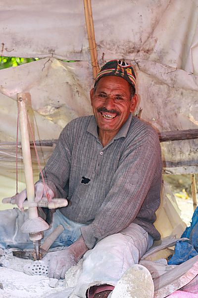 Man Working With Alabaster