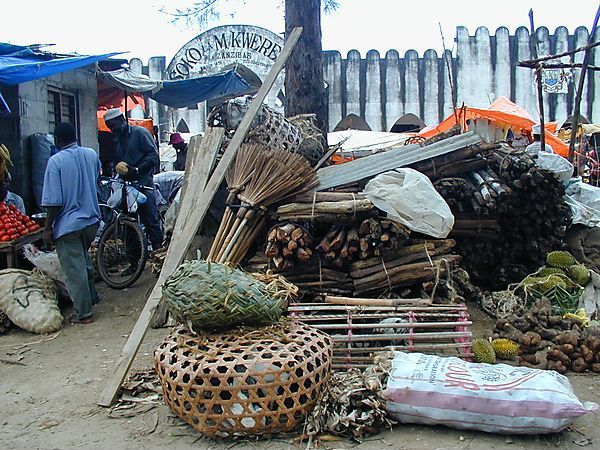 Market Scene, Zanzibar, Tanzania.