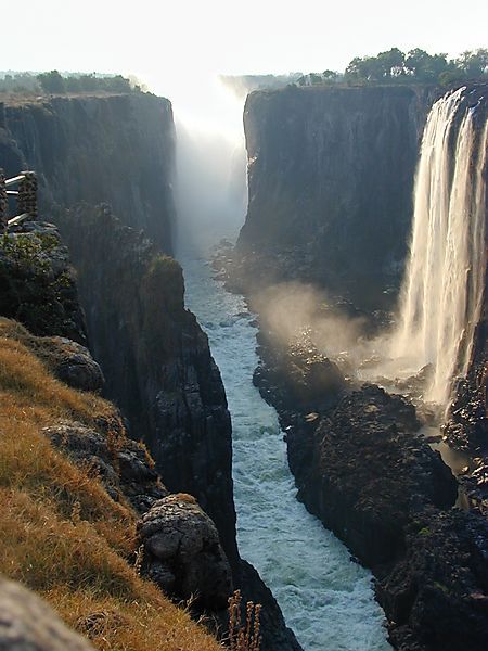 Victoria Falls Zambia Side During Low Season