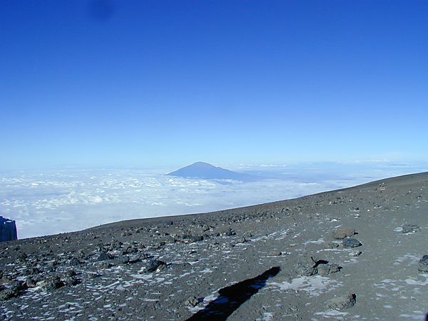 View From Uhuru Peak, Kilimanjaro Mountain, Tanzania photo, Machame ...