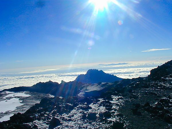 View From Uhuru Peak, Kilimanjaro, Tanzania