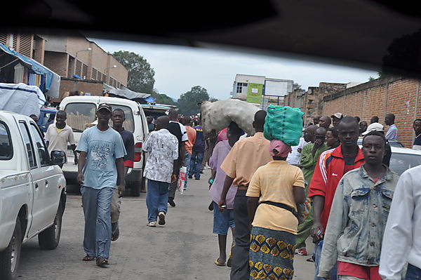 Busy Streets Alongside The Markets, Bujumbura
