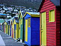 Colorful Bathhouses On Cape