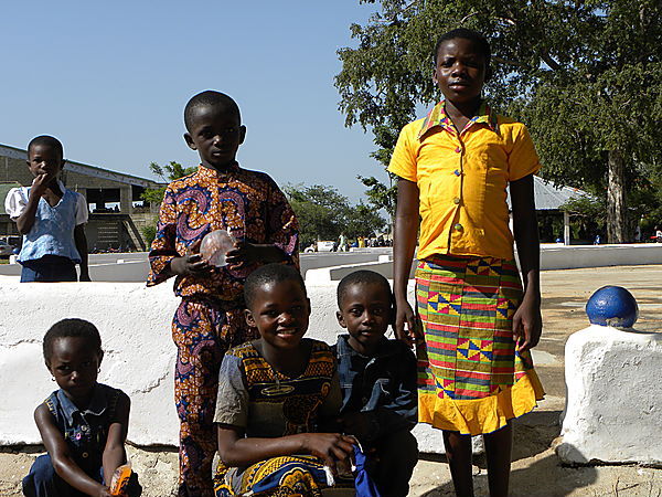 Children Wearing Kente Clothing At Navrongo.