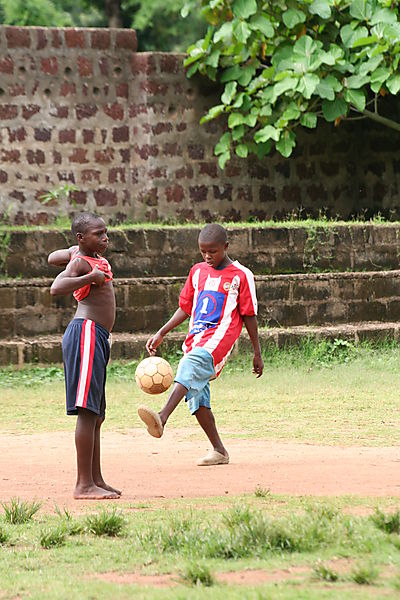 Kids Playing Bootball
