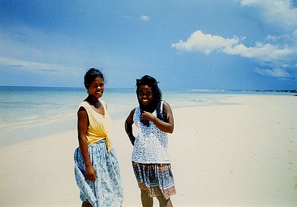 Local girls enjoying the beach at Ifaty