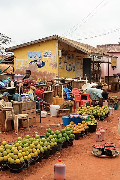 Market stall Ghana