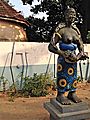Statue outside the sacred Python temple, Ouidah, Benin