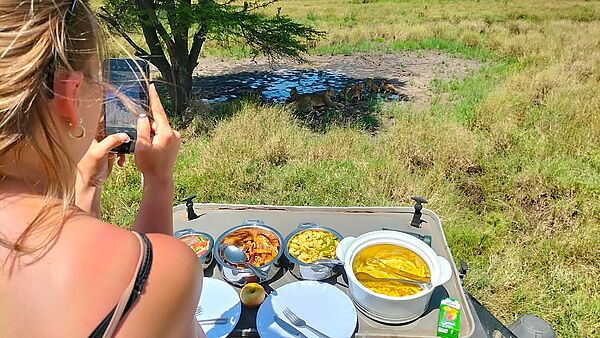 Lunch with a wild view 