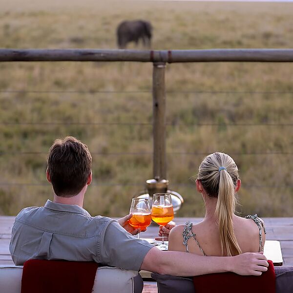 Sundowners on the savannah 
