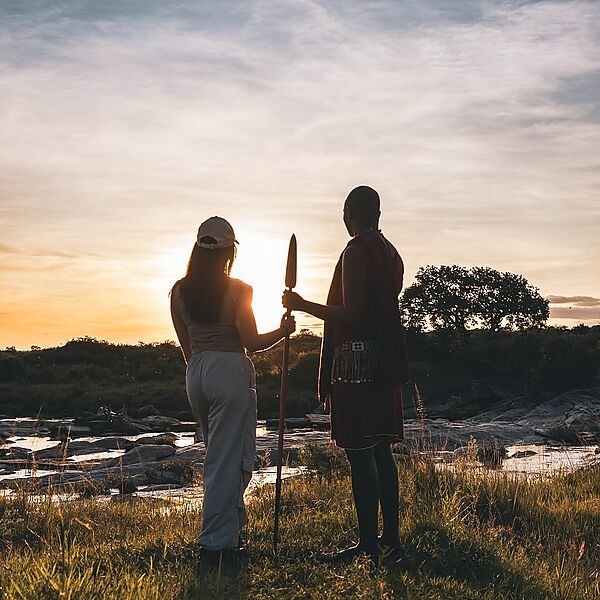 Sunset moments in the heart of the Serengeti
