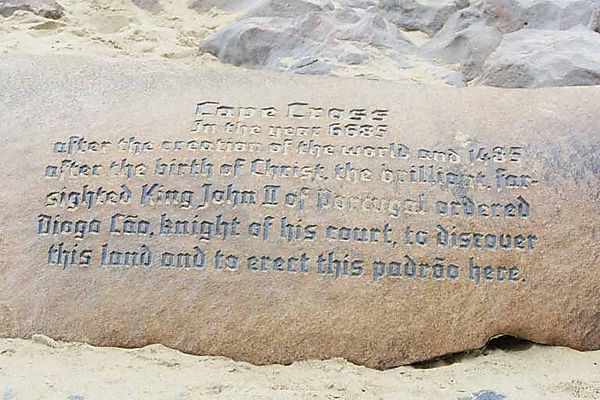 Rock Monument At Cape Cross