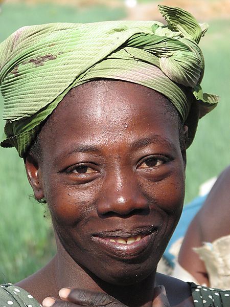 Woman At Co-op Farm In Sideradougou.